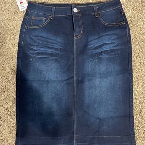 B-GIRL Jean skirt stretchy material